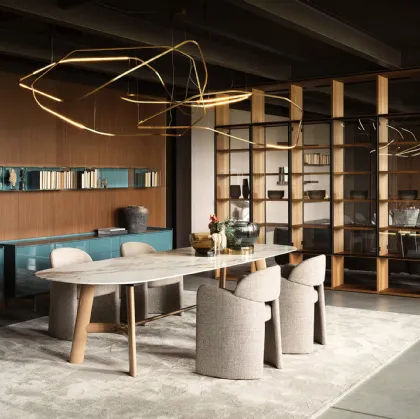 Tavolo August con top in marmo di Lema