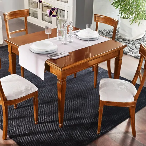 Tavolo quadrato Bucaneve in legno di Le Fablier