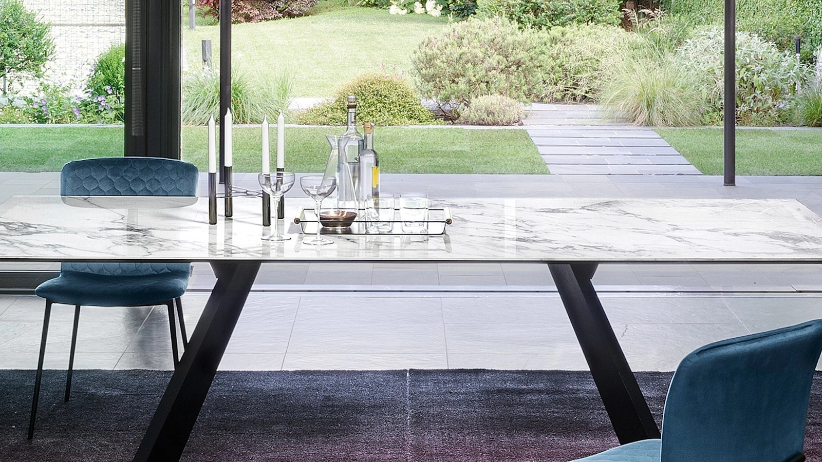 Tavolo fisso in ceramica Icaro di Calligaris