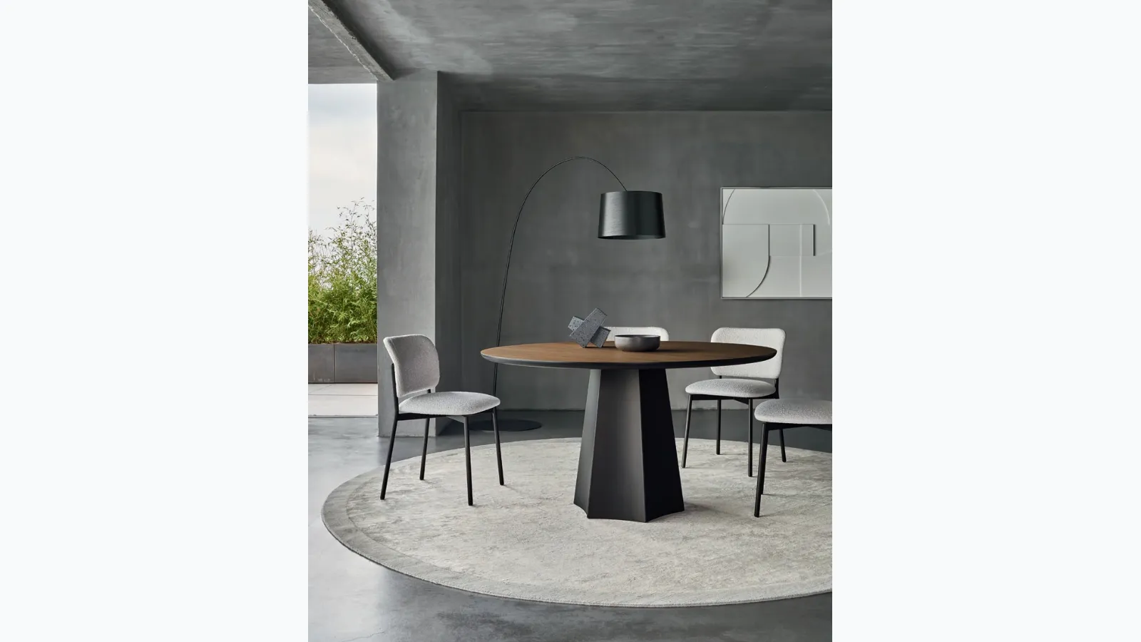 Tavolo rotondo Poliedro di Sangiacomo