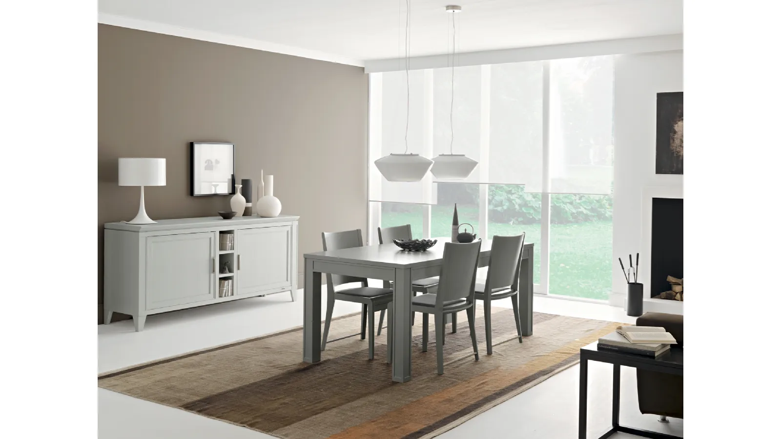 Tavolo in legno laccato Sambuco di Le Fablier