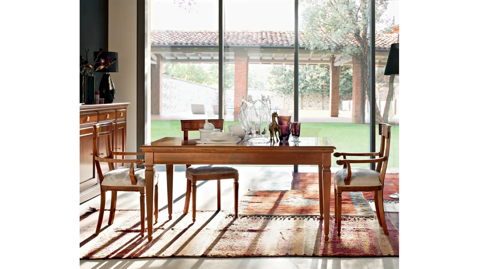 Tavolo allungabile in legno Tulipano di Le Fablier