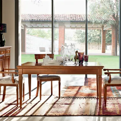 Tavolo allungabile in legno Tulipano di Le Fablier