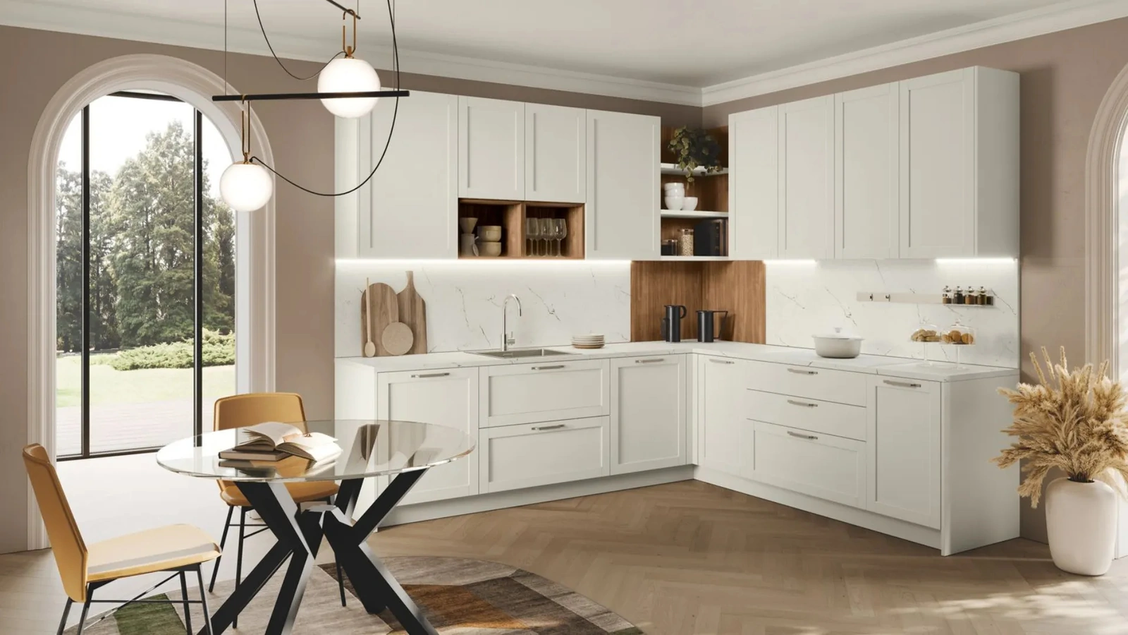 Cucina Classica angolare Art-Sveva 02 di Stosa