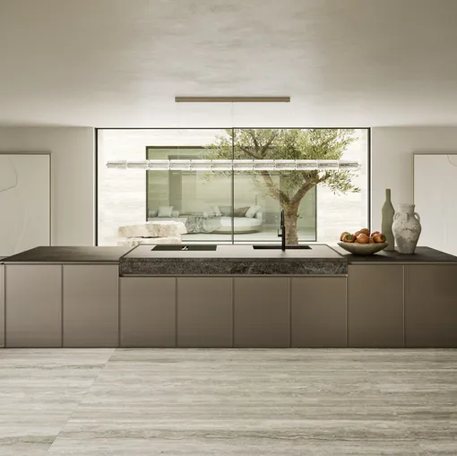 Cucina Design con isola Quadra 01 di Snaidero