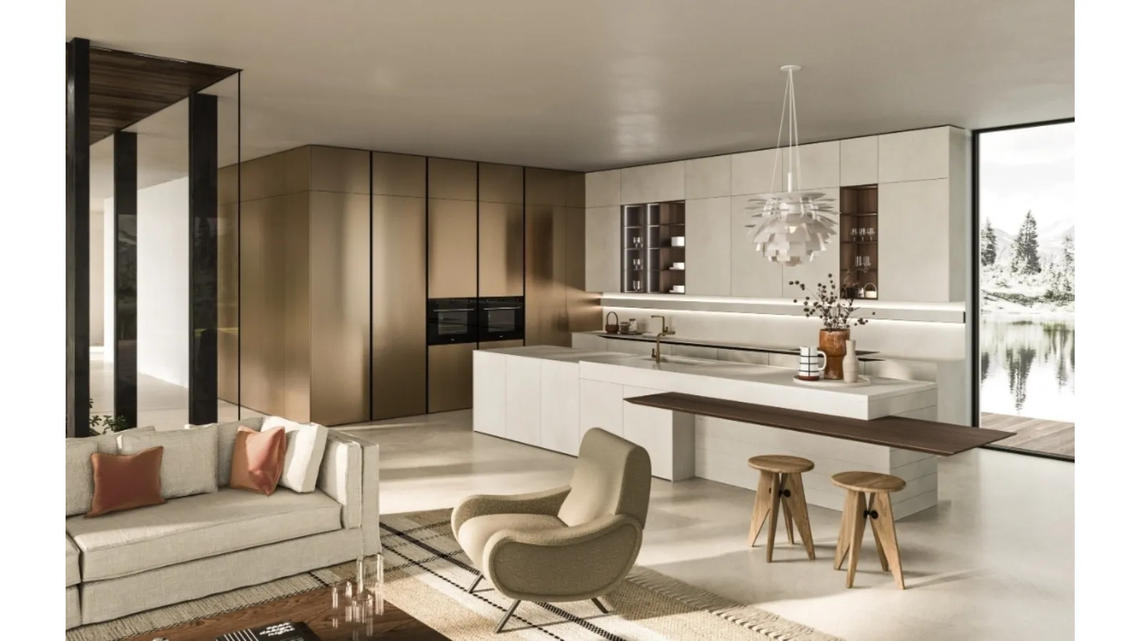 Cucina Design con isola Elementi 01 di Snaidero