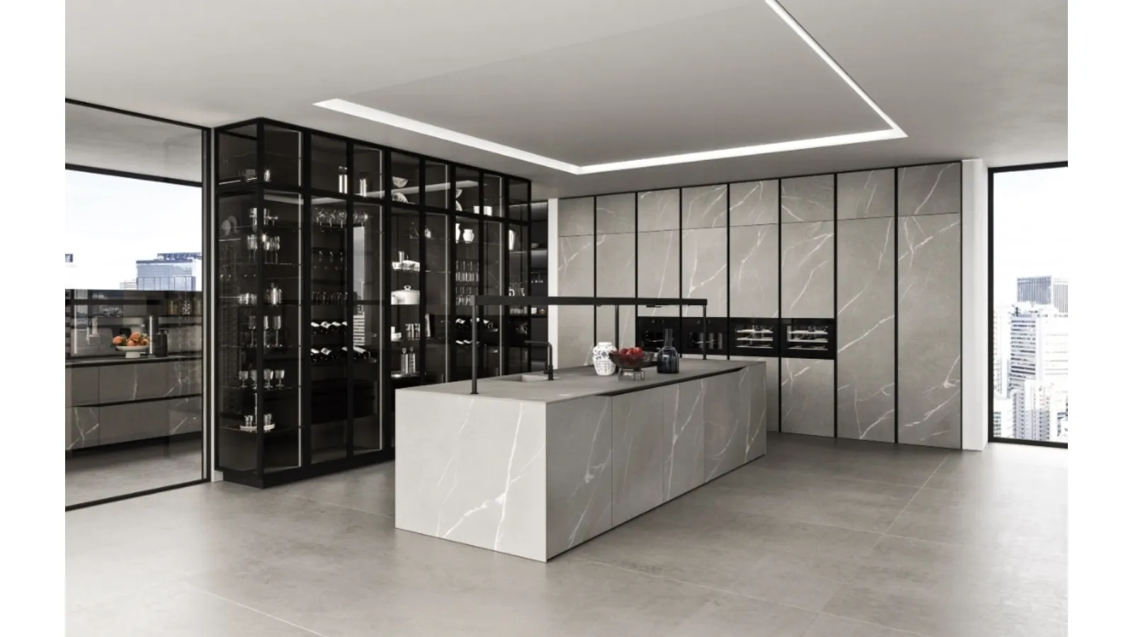 Cucina Design con isola Elementi 02 di Snaidero