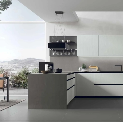 Cucina Moderna con penisola Aliant 14 di Stosa