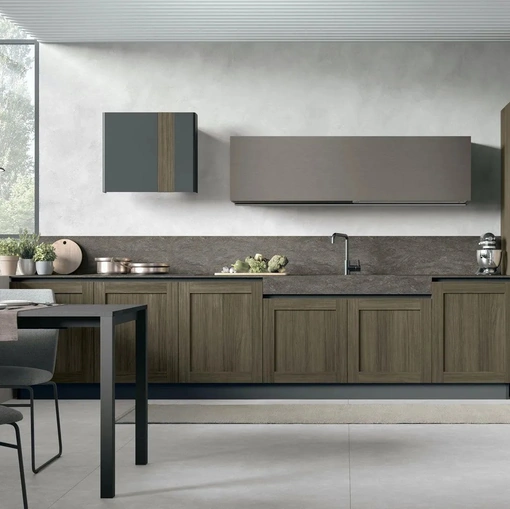 Cucina Moderna lineare City 03 di Stosa