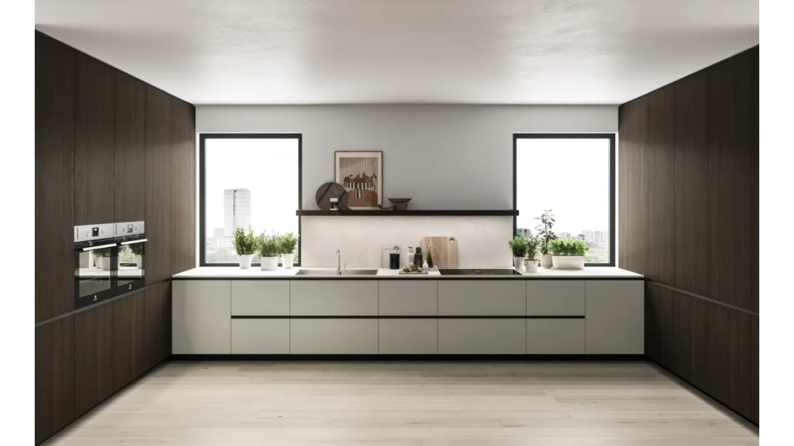 Cucina Moderna angolare Folio 01 di Snaidero