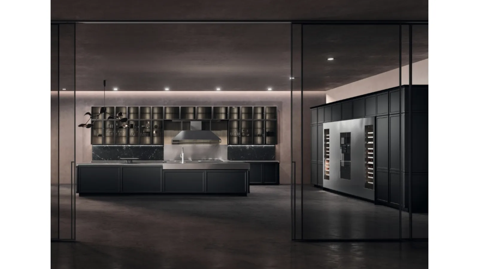 Cucina Moderna con isola Frame 02 di Snaidero