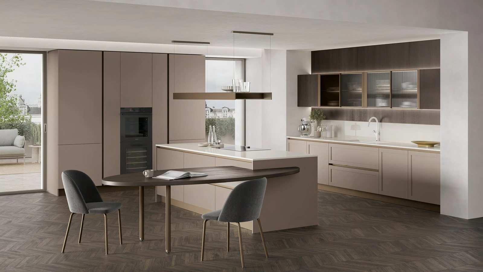 Cucina Moderna Infinity Modern 02 di Stosa