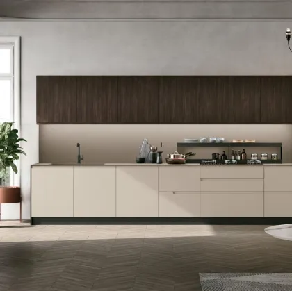 Cucina Moderna Karma Modern 02 in Pet e Rovere Corteccia di Stosa
