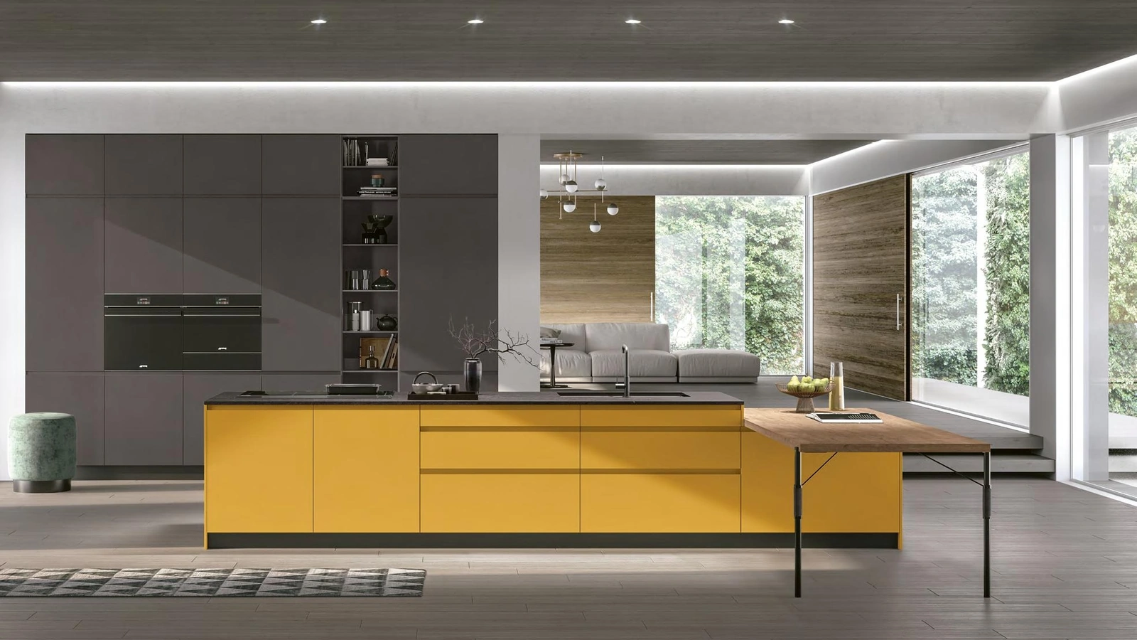 Cucina Moderna con isola Karma Modern 01 di Stosa