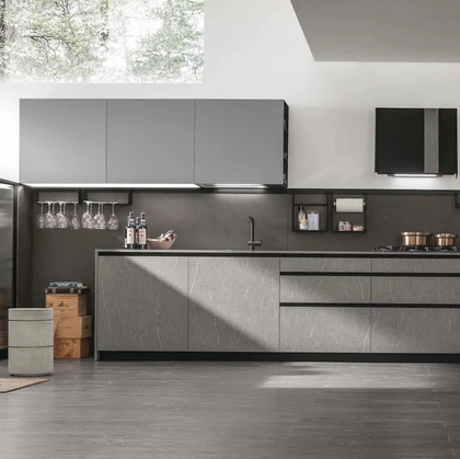 Cucina Moderna angolare Metropolis 02 di Stosa