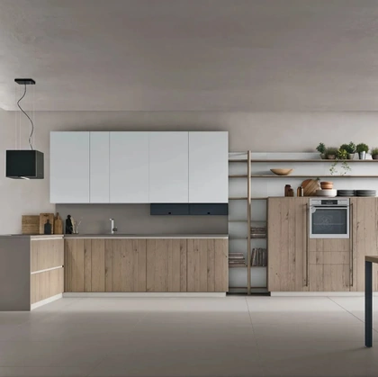Cucina Moderna con penisola Natural 09 di Stosa