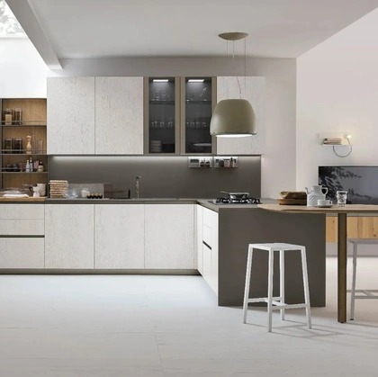 Cucina Moderna con penisola Natural 12 di Stosa