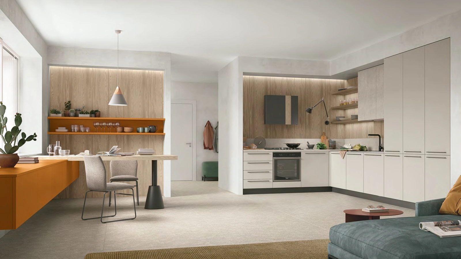 Cucina Moderna angolare Young Modern 07 di Stosa