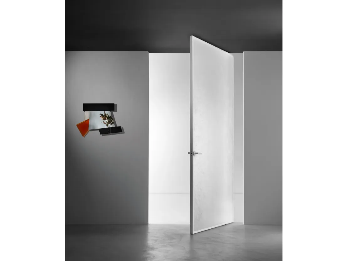 Porta Aladin Pivot Plain di Glas Italia