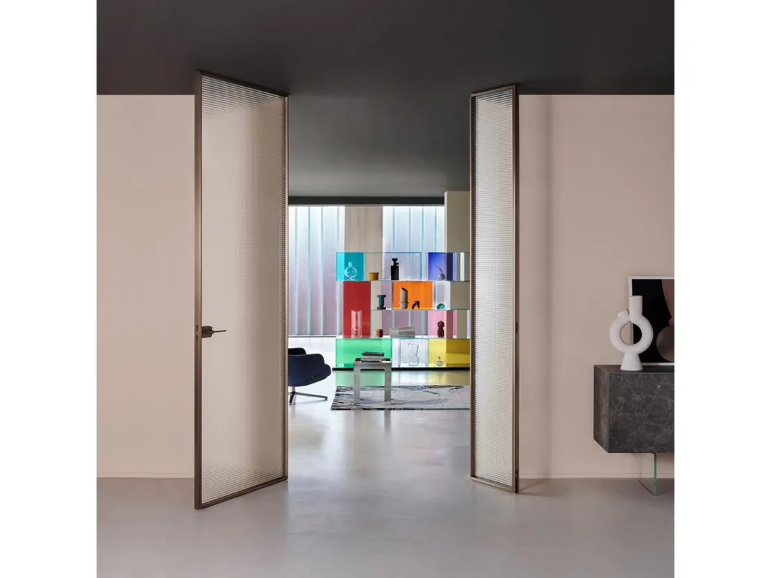 Porta per interni Sherazade Double Swing Plain di Glas Italia