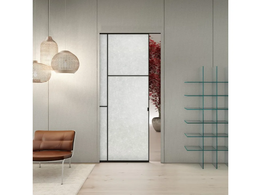 Porta per interni Sherazade Pocket Patchwork di Glas Italia