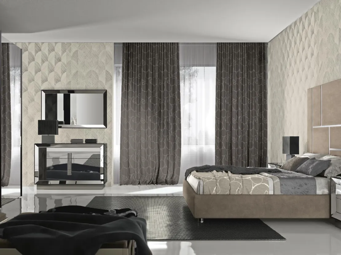 Gruppo Notte di design Astra finitura a Specchio di Adriatica