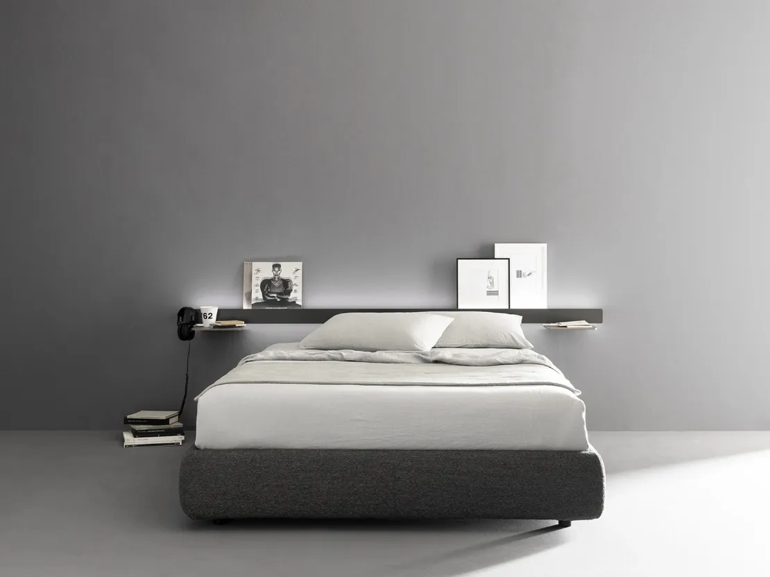 Letto in tessuto Groove di Caccaro