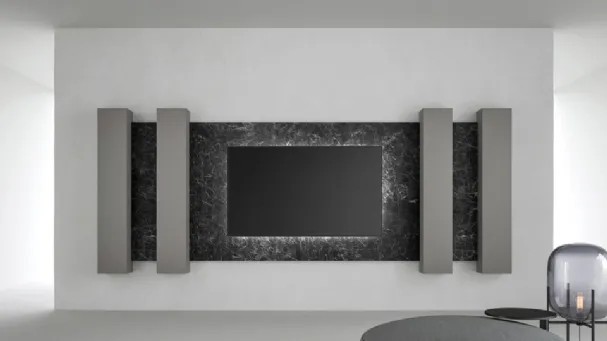 Boiserie TV in Kera Nero Marquinia