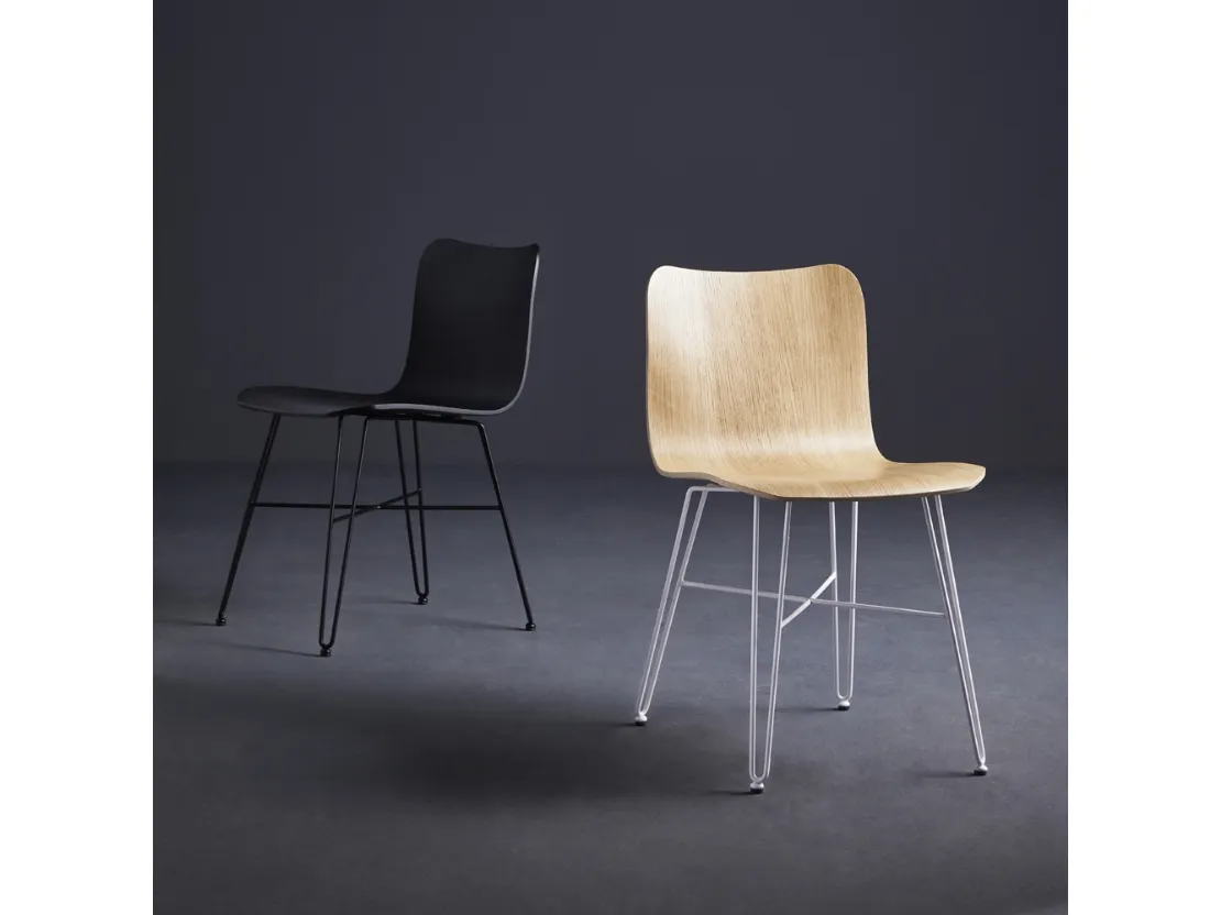 Sedia fissa Dandy Iron di Colico