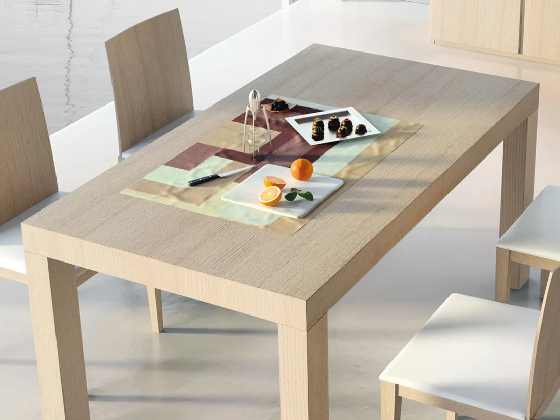Tavolo allungabile Full Folding in legno laccato bianco di Fratelli Elli