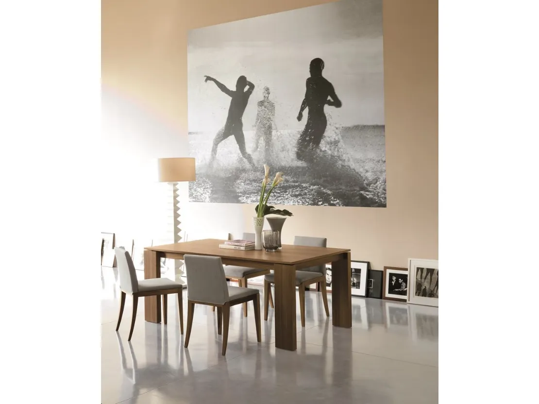 Tavolo moderno allungabile in legno Kevin di Porada
