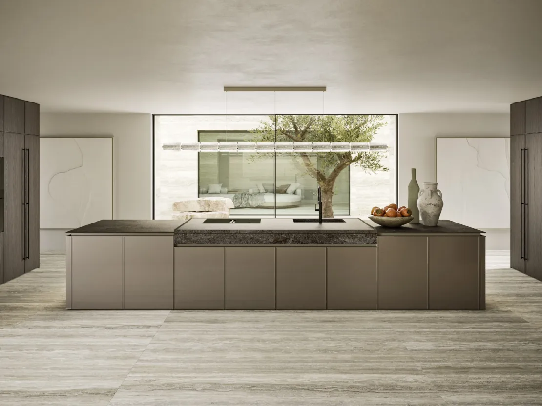 Cucina Design con isola Quadra 01 di Snaidero